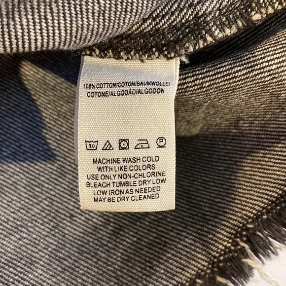 Free People Rugged ALine Denim Skirt in black size 27 OB823235 - Picture 12 of 15